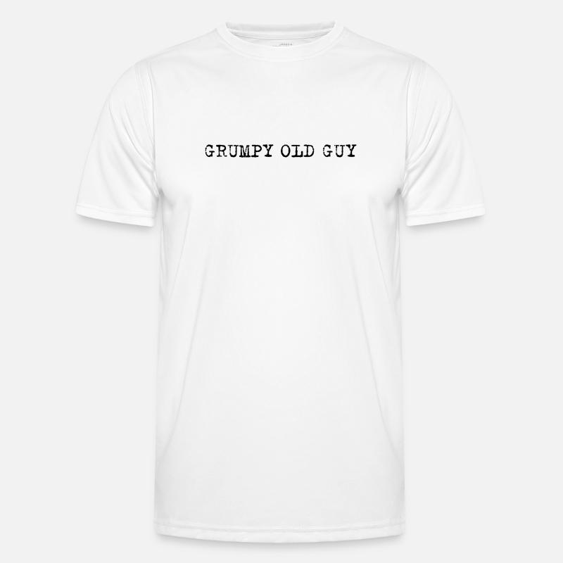 Grumpy Old Man – Selbstironisches Statement - Männer Funktions-T-Shirt - Weiß