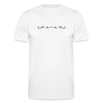 Ornament Line - Men's Functional T-Shirt - white - Front - AI Model Male 178 dark (178cm)