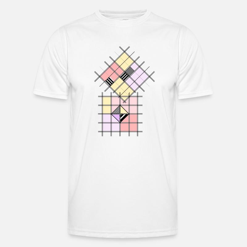 Geometrische Form Männer Funktions-T-Shirt