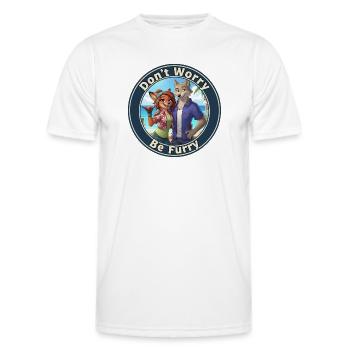Fursona Be Furry - Männer Funktions-T-Shirt - Weiß - Vorne - AI Model Male 178 dark (178cm)