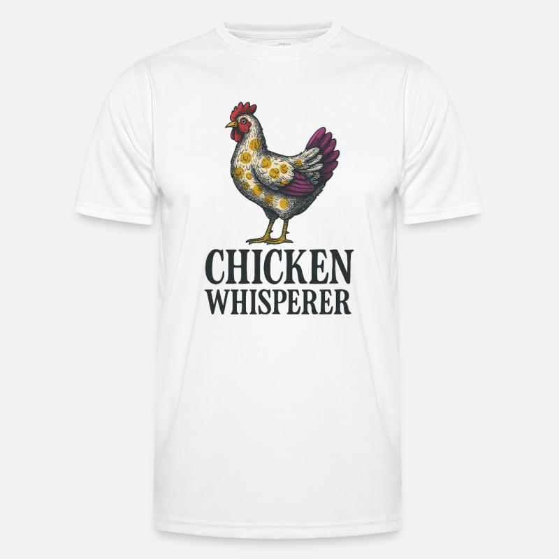Hühner-Flüsterer Männer Funktions-T-Shirt