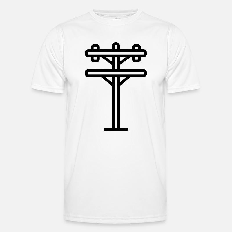 Strommast Männer Funktions-T-Shirt