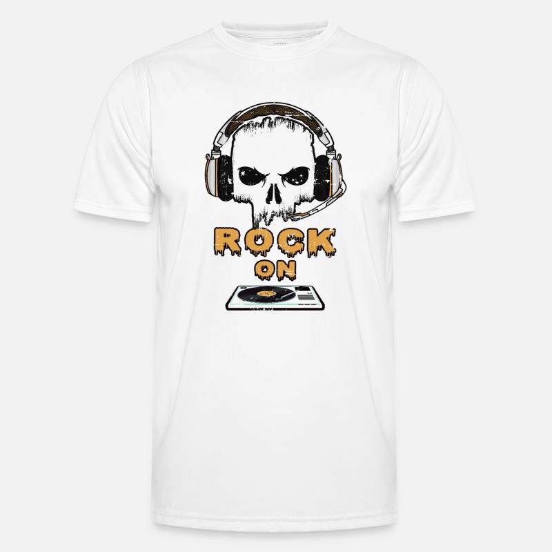 Rock Music On - Men's Functional T-Shirt - white