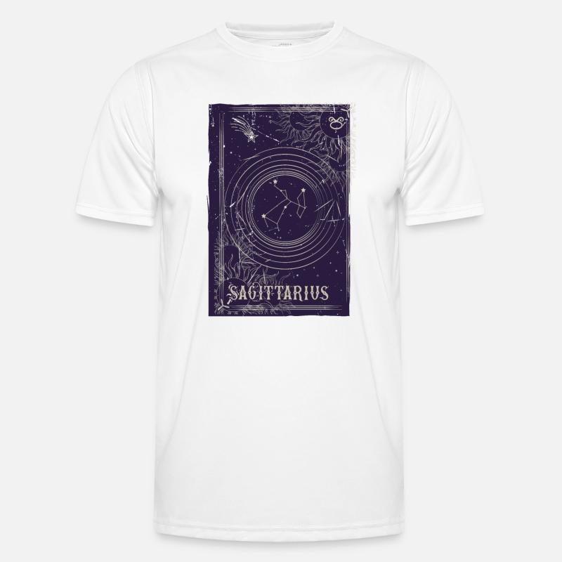 Sagittarius Circular Constellation Men's Functional T-Shirt