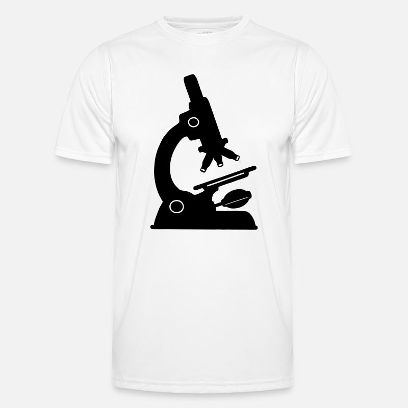 Labor-Mikroskop Männer Funktions-T-Shirt