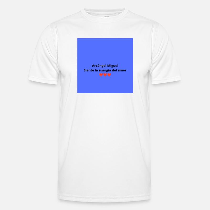 Erzengel Michael: Energie der Liebe Männer Funktions-T-Shirt