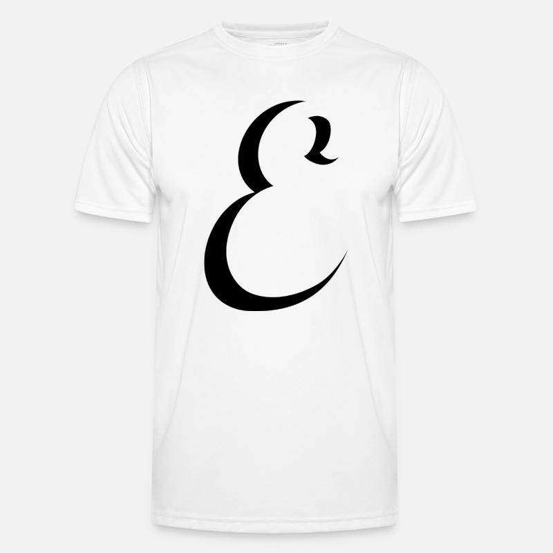 Letter E, Name, der Buchstabe E - Männer Funktions-T-Shirt - Weiß