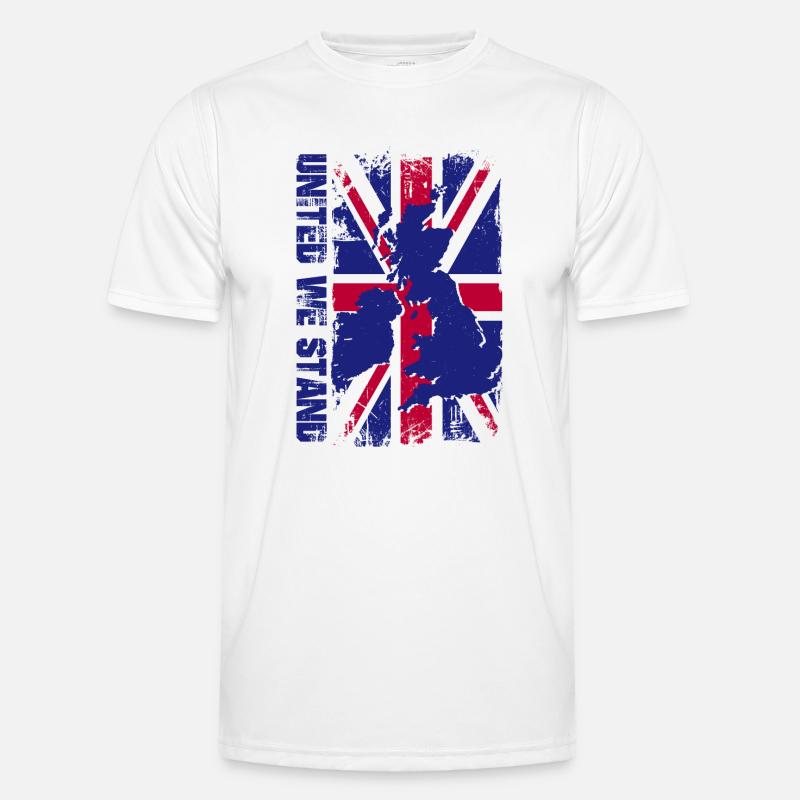 Union Jack Map Splash Men's Functional T-Shirt