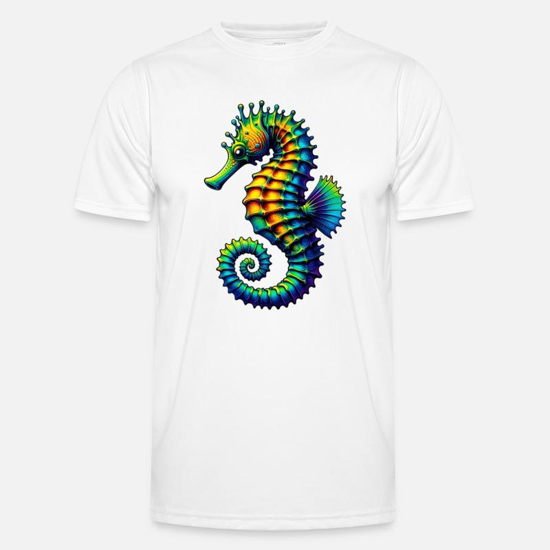 Seepferdchen Männer Funktions-T-Shirt