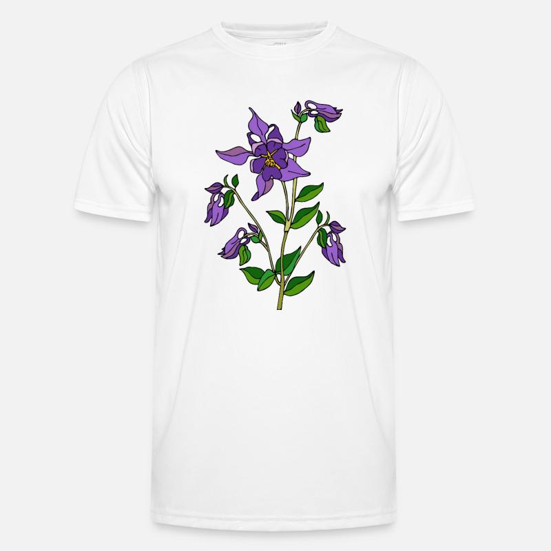 Blumen Männer Funktions-T-Shirt