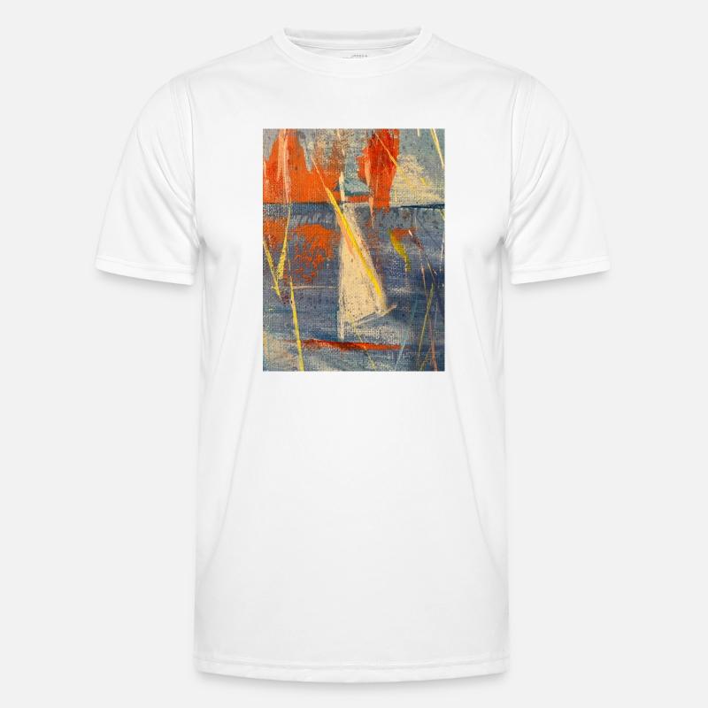 Sails in calm, abctract Men's Functional T-Shirt