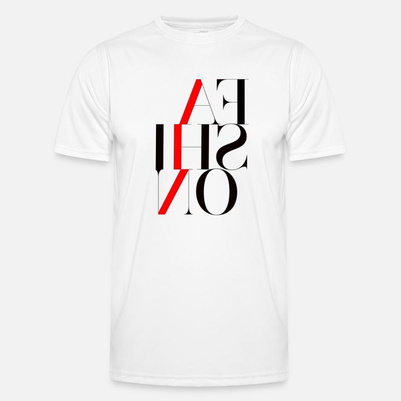 Graphically powerful with red lightning bolt Men's Functional T-Shirt