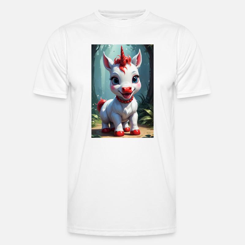 Süßes Einhorn Männer Funktions-T-Shirt