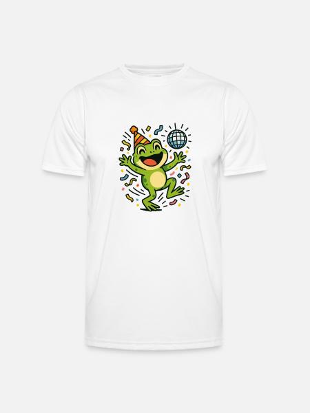 Party Frog - Men's Functional T-Shirt - white