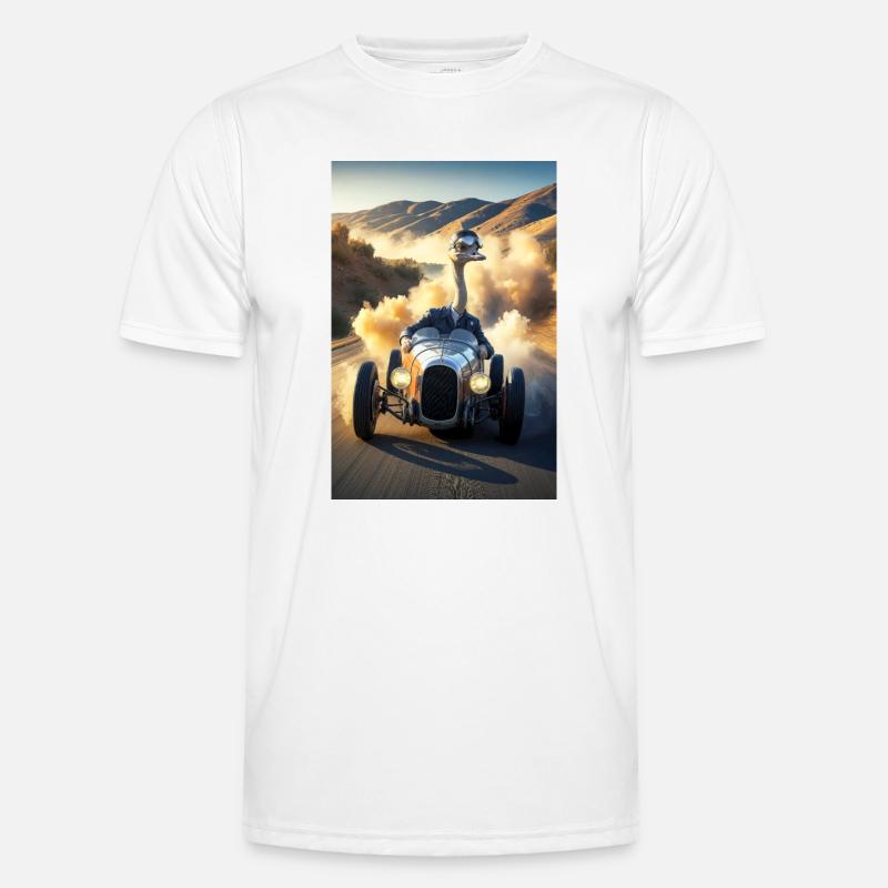 Humanoid Emu Driver On Road Men's Functional T-Shirt