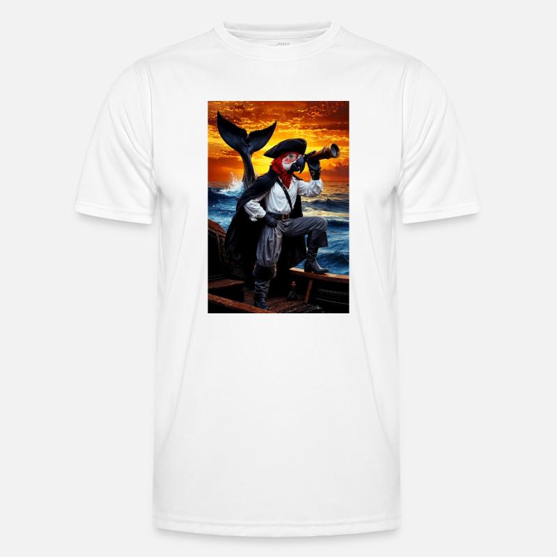 Pirate Humanoid Parrot Men's Functional T-Shirt