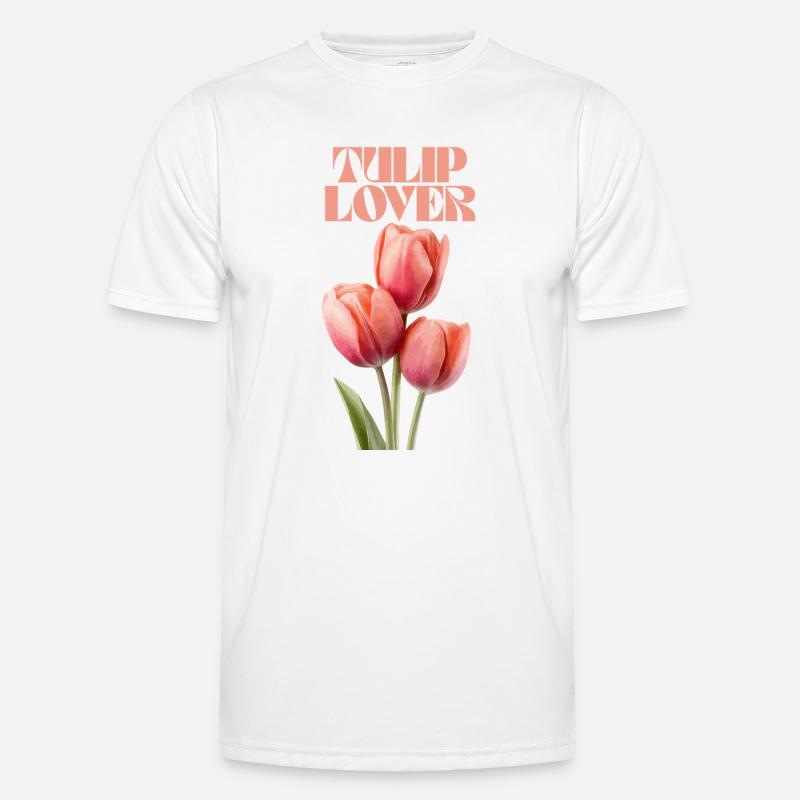 Tulip Lover Blumen Modedesign Männer Funktions-T-Shirt