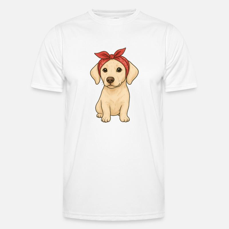 Little Labrador - Men's Functional T-Shirt - white