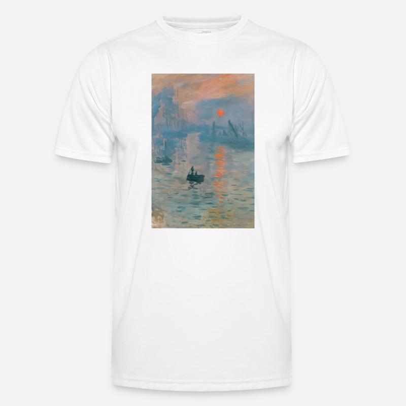 Impressionist Seascape Sunset Men's Functional T-Shirt