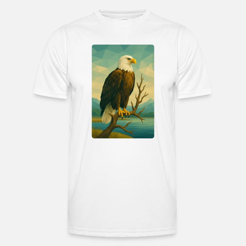 Polynature Bald Eagle - Men's Functional T-Shirt - white
