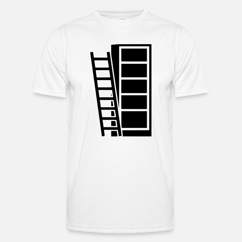 Bookshelf Head Library Men's Functional T-Shirt