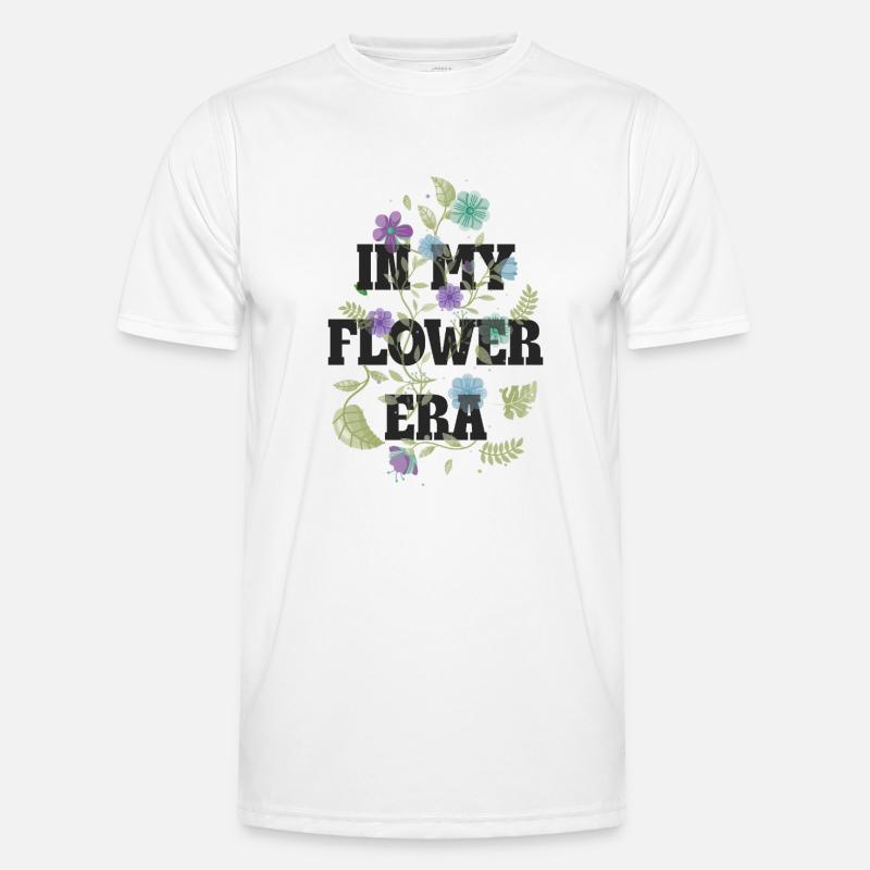 Florale Pfade der Blüten Männer Funktions-T-Shirt