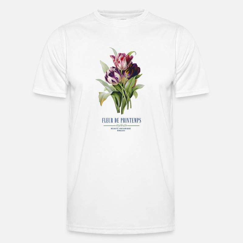 Tulip Bloom Fleurs de Printemps - Men's Functional T-Shirt - white