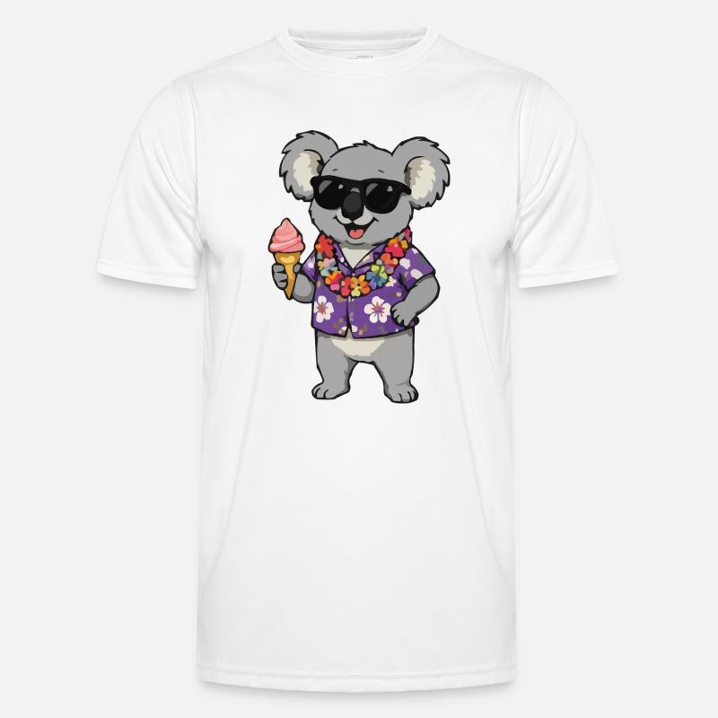 Koala Hawaii Eis - Men's Functional T-Shirt - white