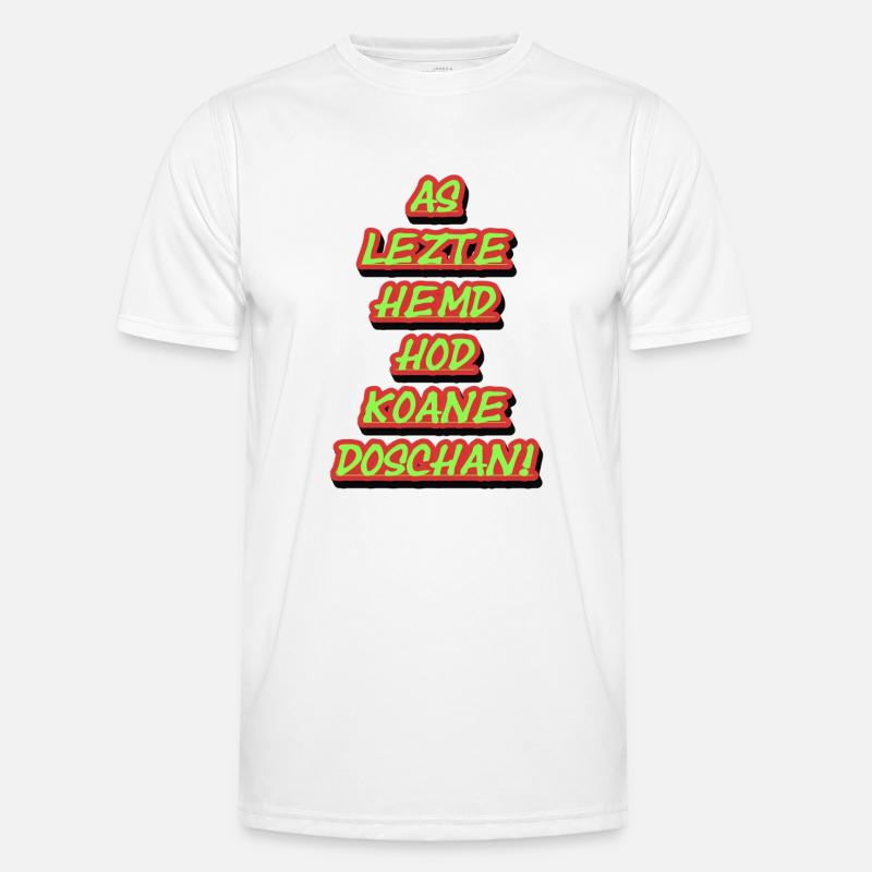 Neon-Graffiti Stapeltexte Männer Funktions-T-Shirt