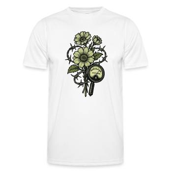 Underground Biohazard Radioactif - T-shirt sport Homme - blanc - Devant - AI Model Male 178 dark (178cm)