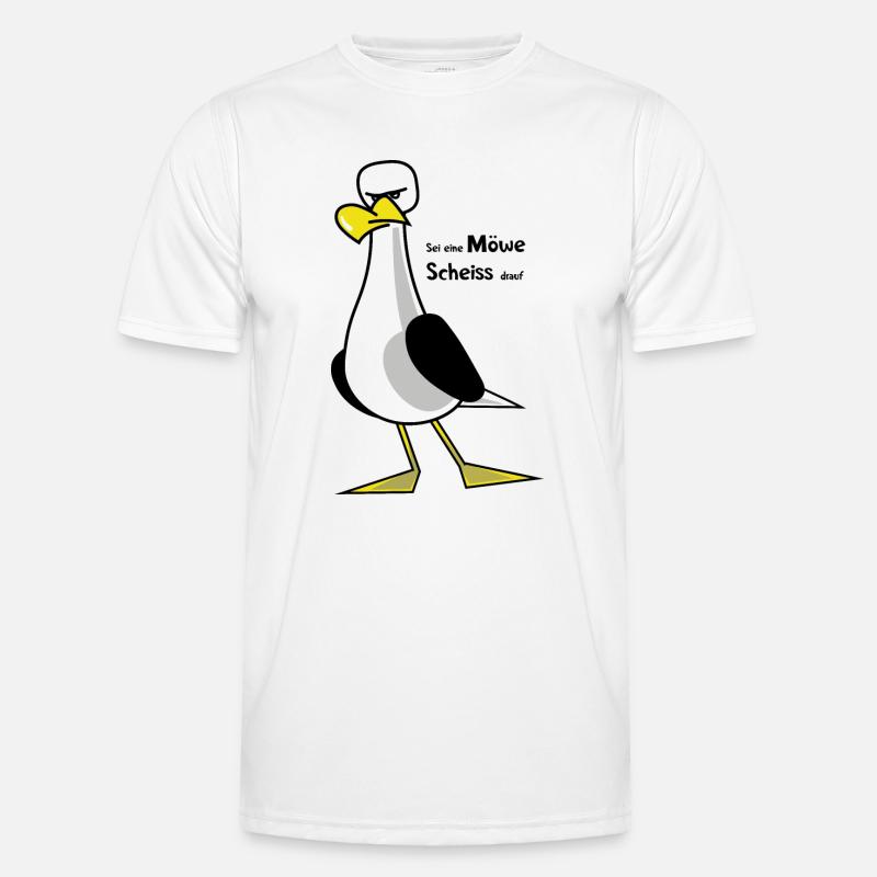Sei eine Möwe ... Männer Funktions-T-Shirt