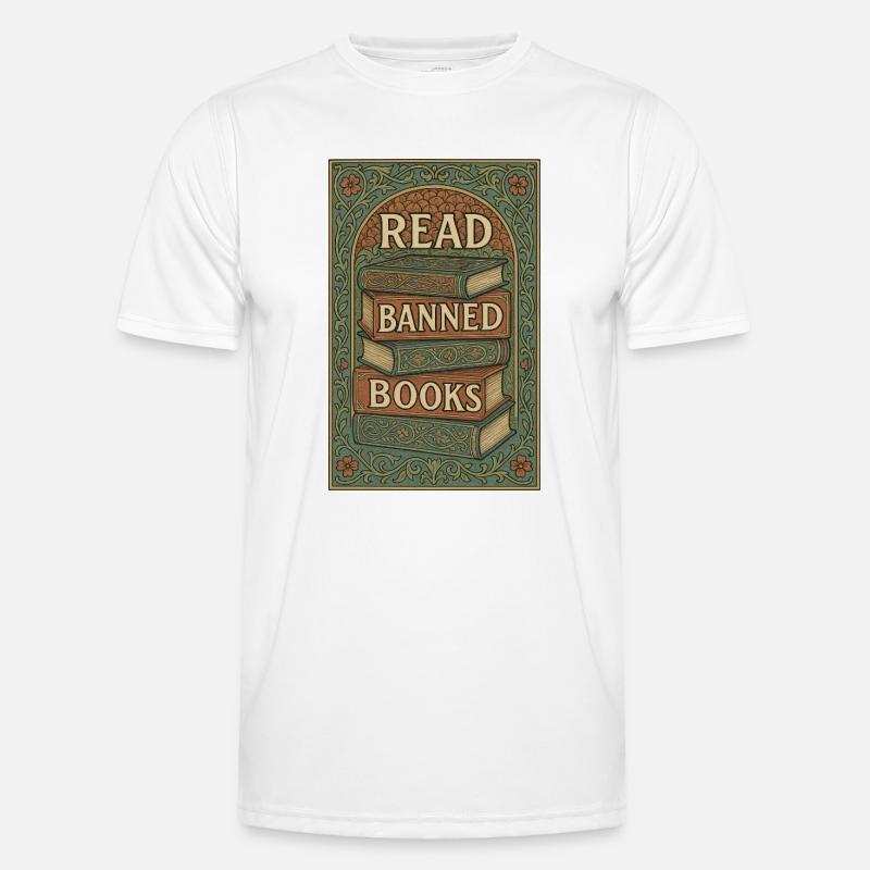 Lire Livres interdits Vintage Stack T-shirt sport Homme