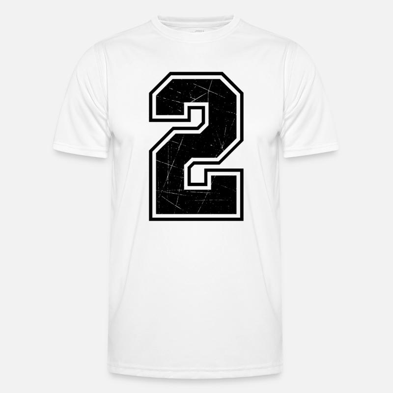 Numéro deux Contour Scratch Texture T-shirt sport Homme