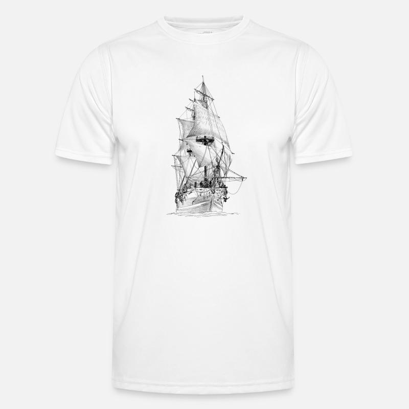 Schiff Männer Funktions-T-Shirt