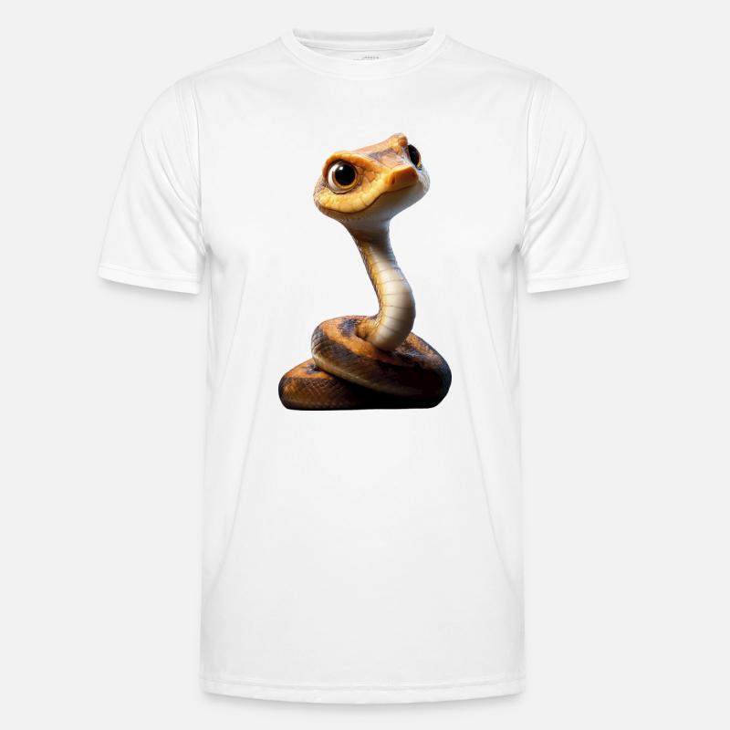 snake, python, cobra, rattlesnake, snakes - Men's Functional T-Shirt - white