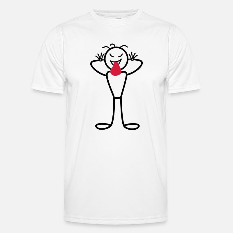 Männchen Männer Funktions-T-Shirt