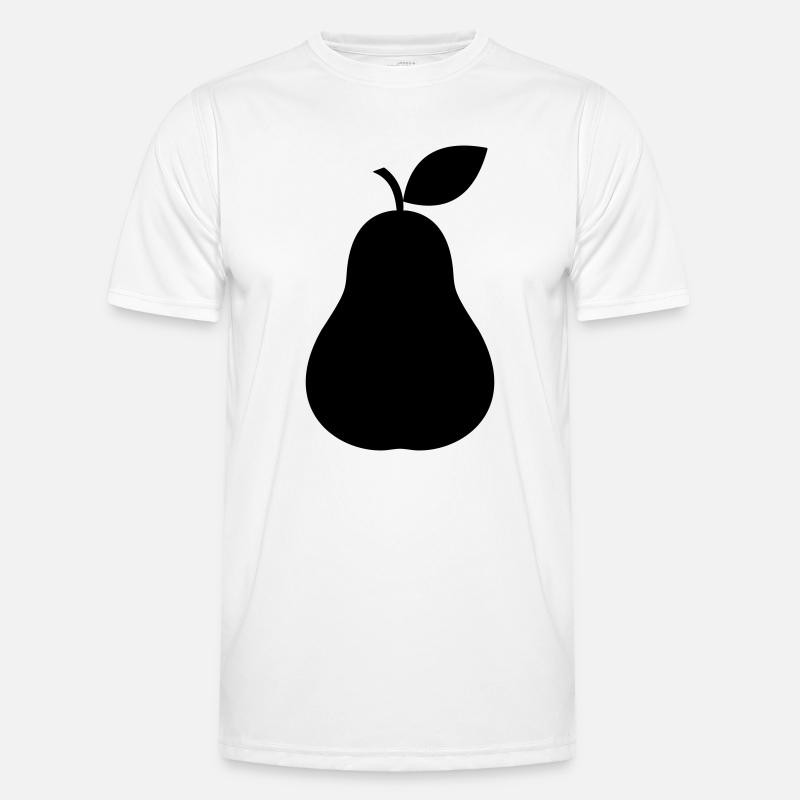 Pear silhouette fruit minimal Men's Functional T-Shirt