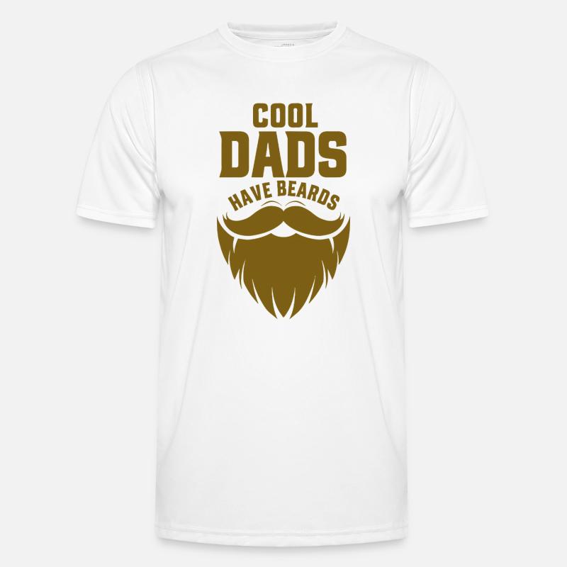 Cool Dads Have Beards Men's Functional T-Shirt
