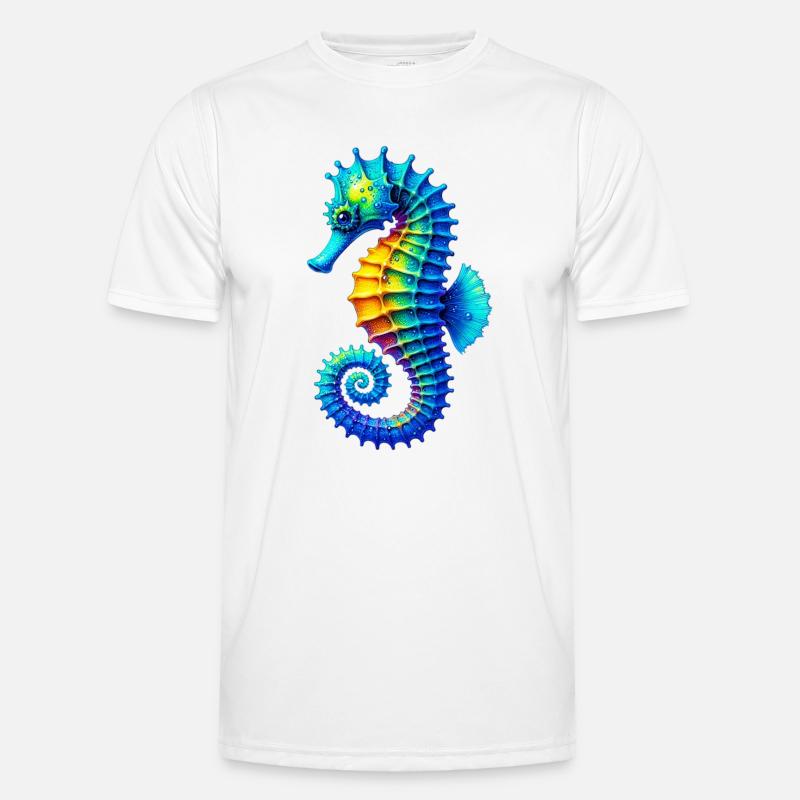 Seepferdchen Männer Funktions-T-Shirt