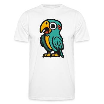 Papagai Halloween Zombie - Männer Funktions-T-Shirt - Weiß - Vorne - AI Model Male 178 dark (178cm)