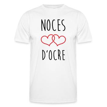 Ochre Wedding 71 Jahre Ehe - Männer Funktions-T-Shirt - Weiß - Vorne - AI Model Male 178 dark (178cm)