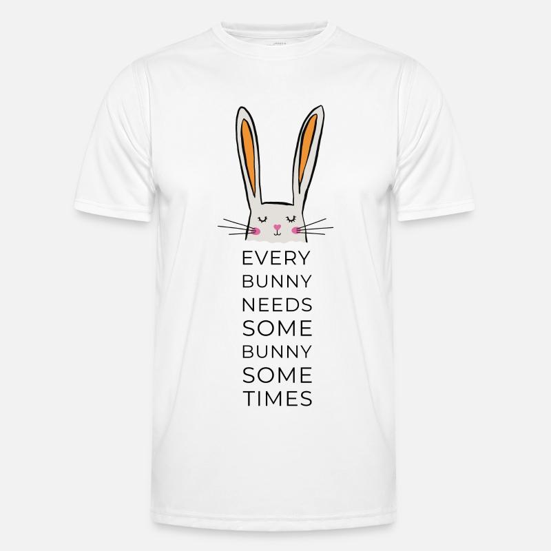 every bunny needs some bunny - Männer Funktions-T-Shirt - Weiß