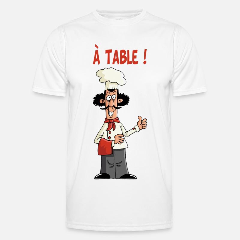 à table T-shirt sport Homme