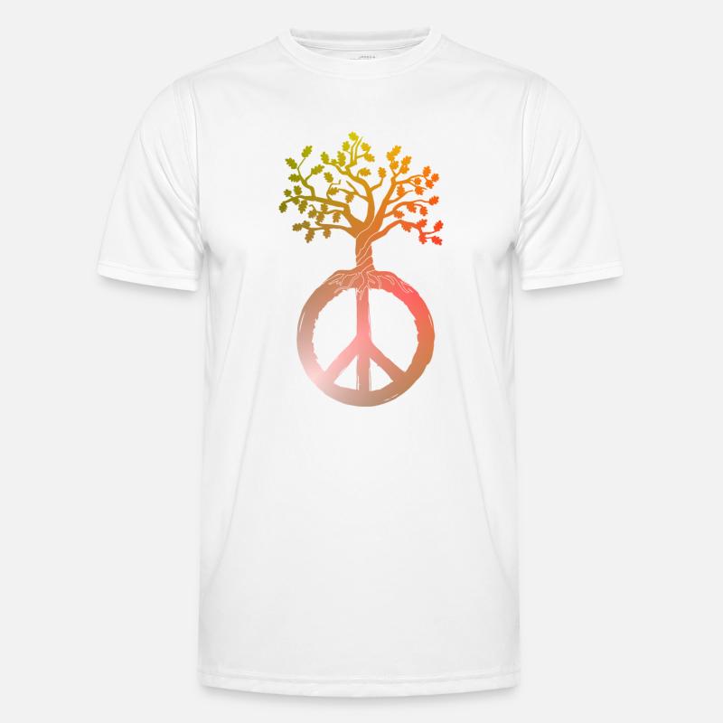 Peace Tree Peace - Men's Functional T-Shirt - white