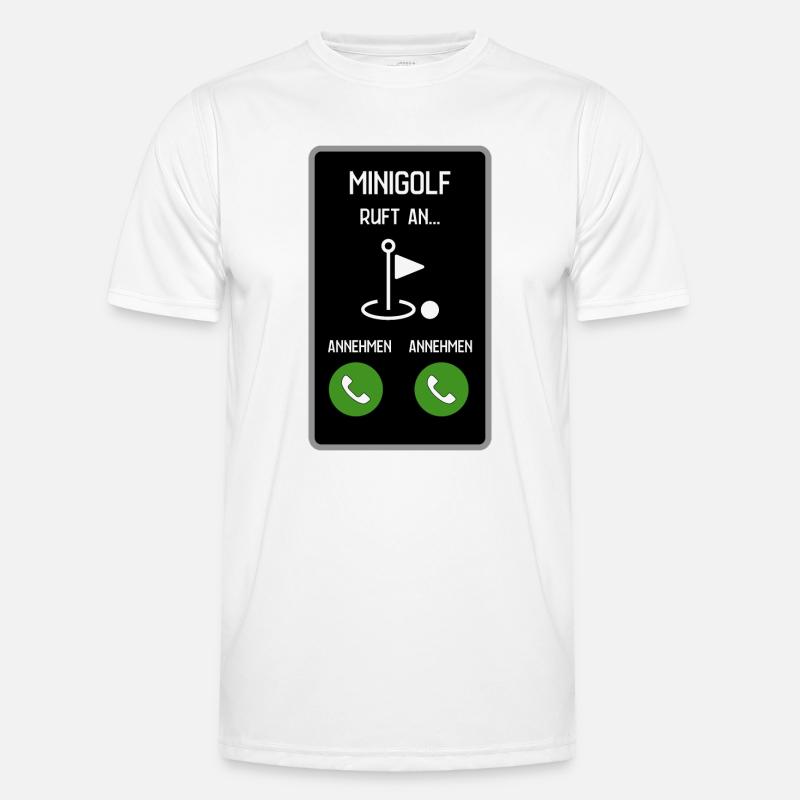 Minigolf ruft an Männer Funktions-T-Shirt