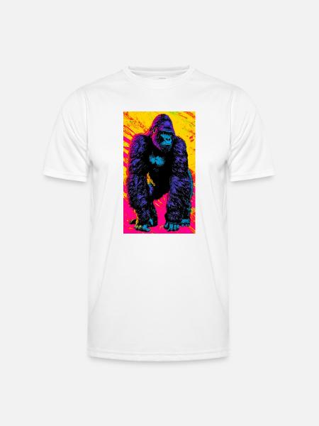 gorille - T-shirt sport Homme - blanc