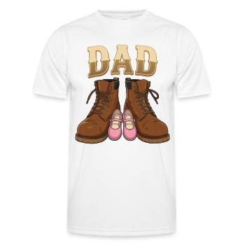 Daddy of a Daughter: The Most Beautiful Role - Men's Functional T-Shirt - white - Front - AI Model Male 178 dark (178cm)