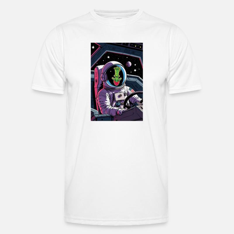 Cactus Alien dans l’espace T-shirt sport Homme