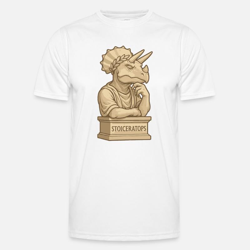 Stoiceratops - Men's Functional T-Shirt - white
