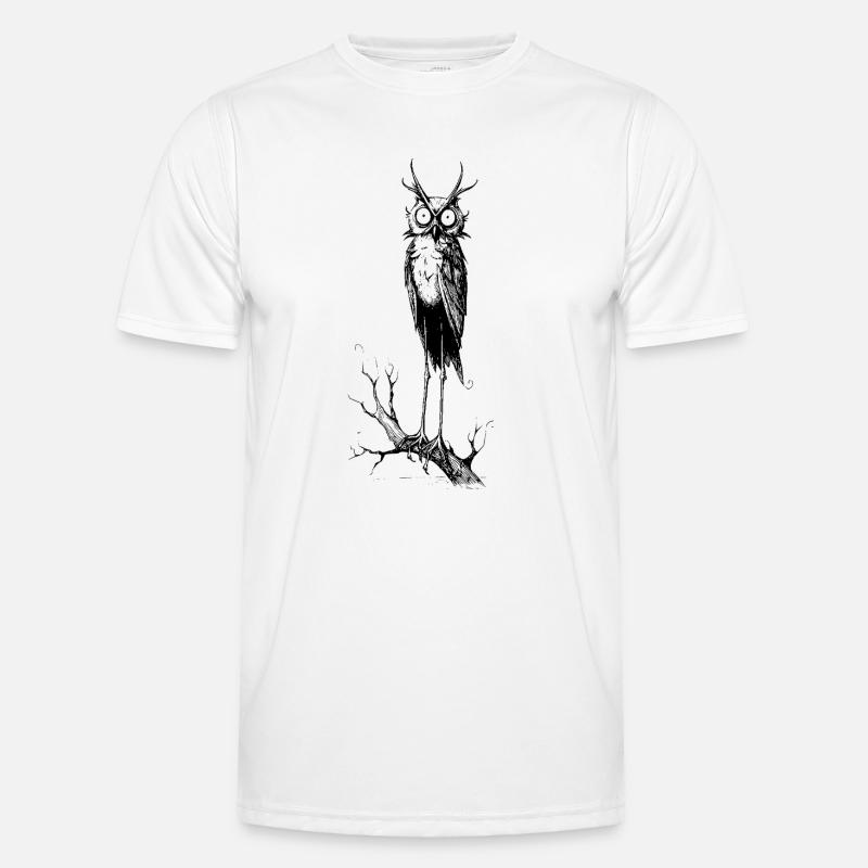 Gothic-Eule Männer Funktions-T-Shirt